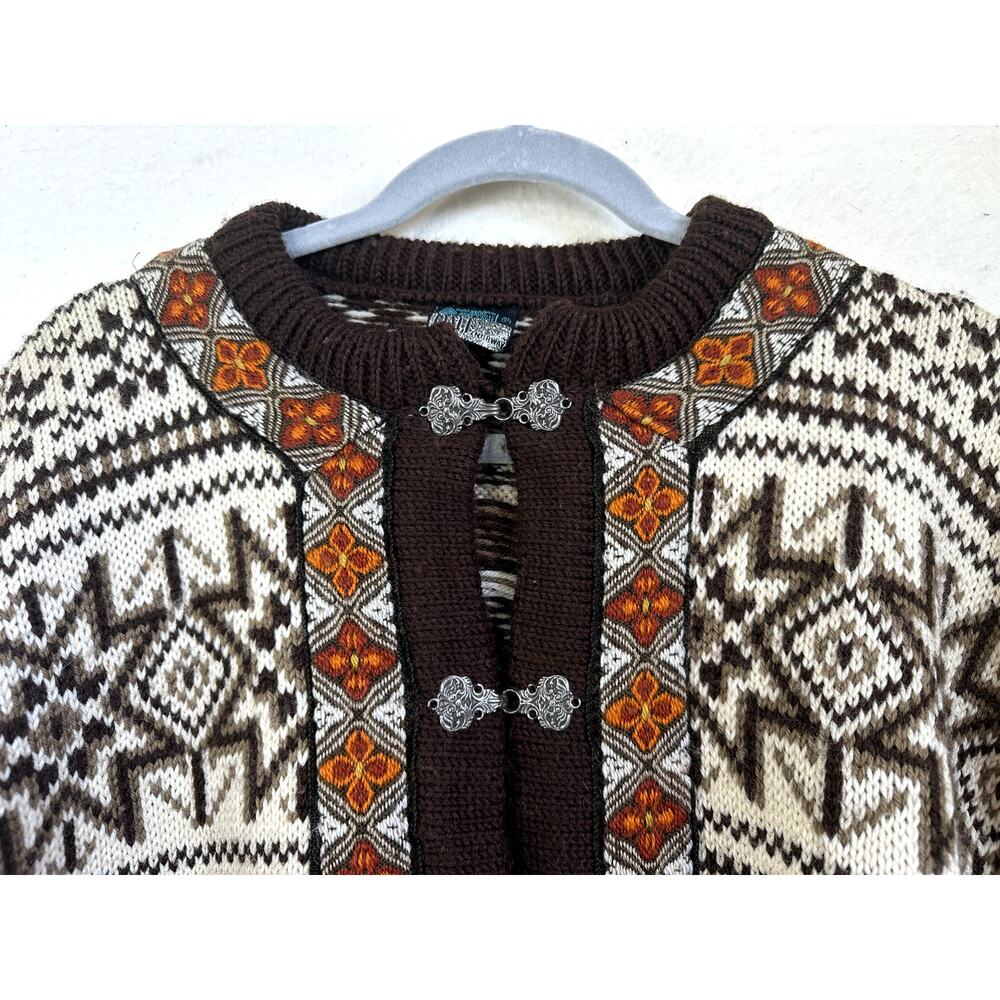 DALE OF NORWAY Cardigan Sweater 100% Norwegian Wool- SZ XL